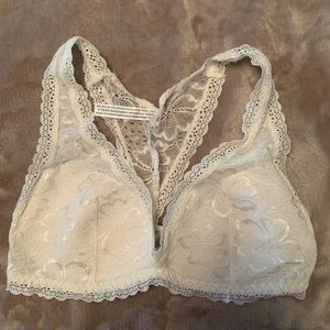 Urban Outfitters White Lace Razor Back Bralette